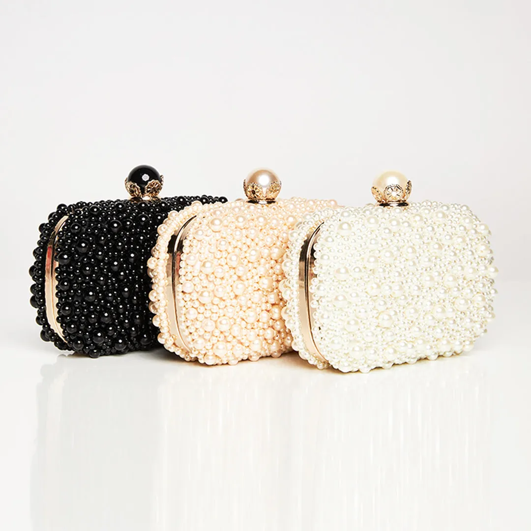 Pearl Beaded Clutch