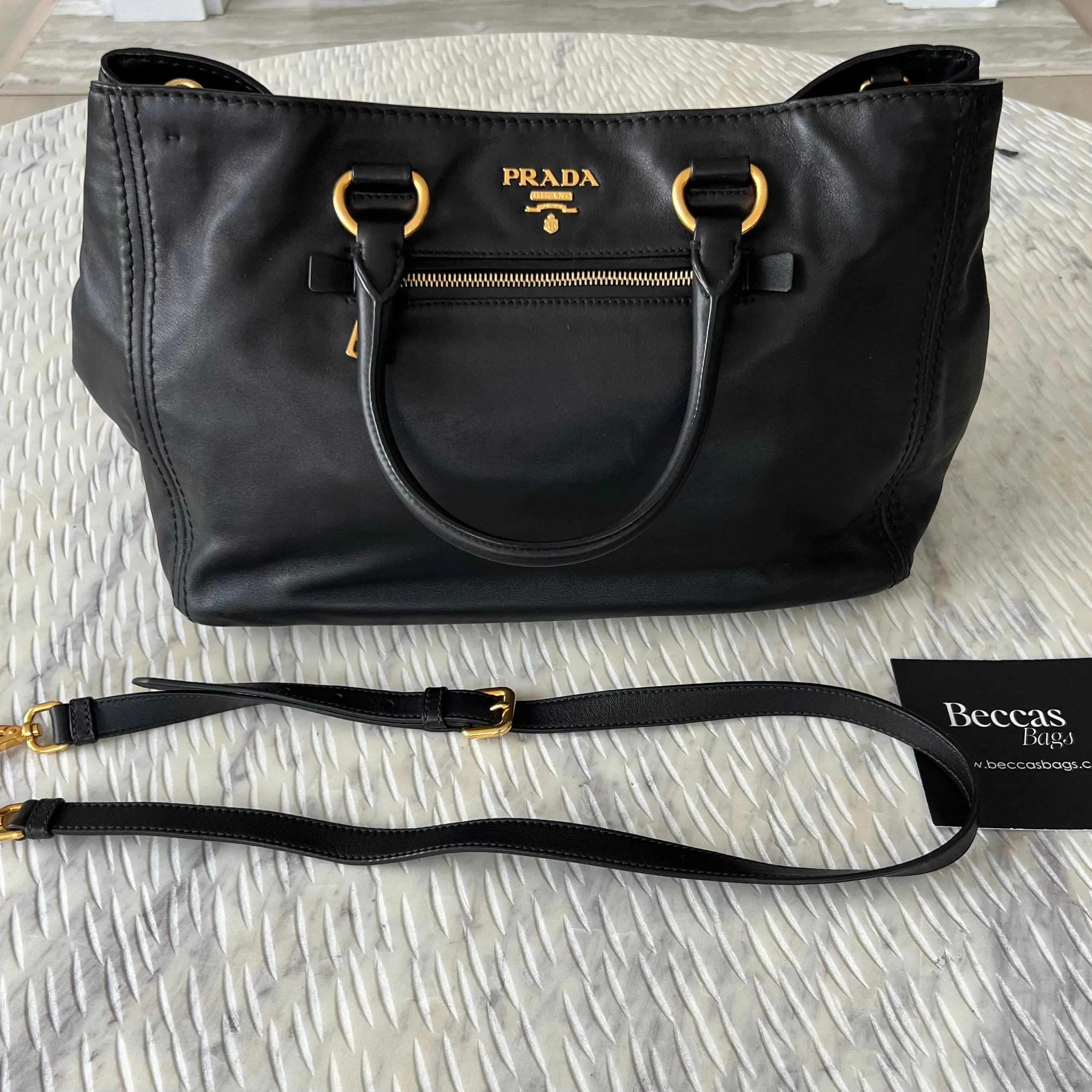 Prada Calfskin Tote Bag