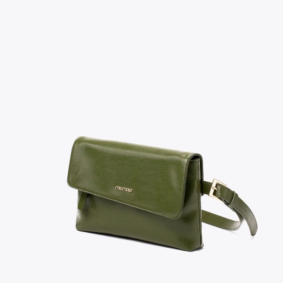 Rebecca Cactus Leather Vegan Belt Bag | Green