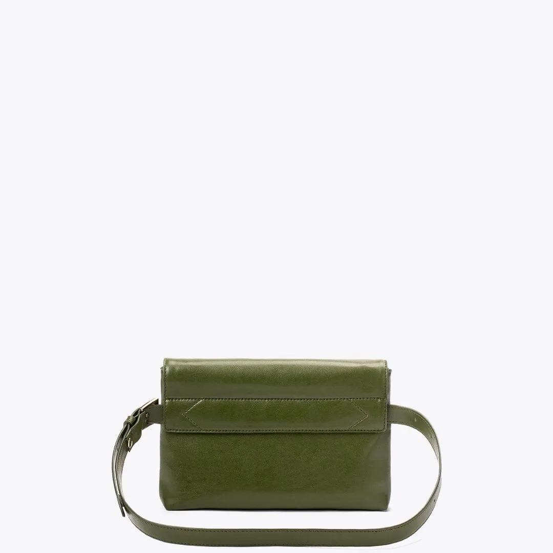 Rebecca Cactus Leather Vegan Belt Bag | Green