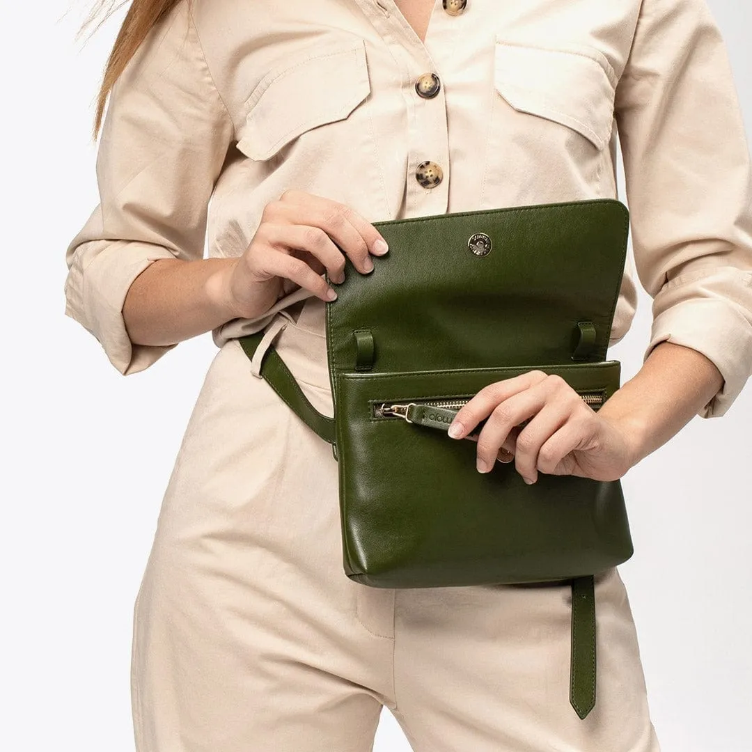 Rebecca Cactus Leather Vegan Belt Bag | Green