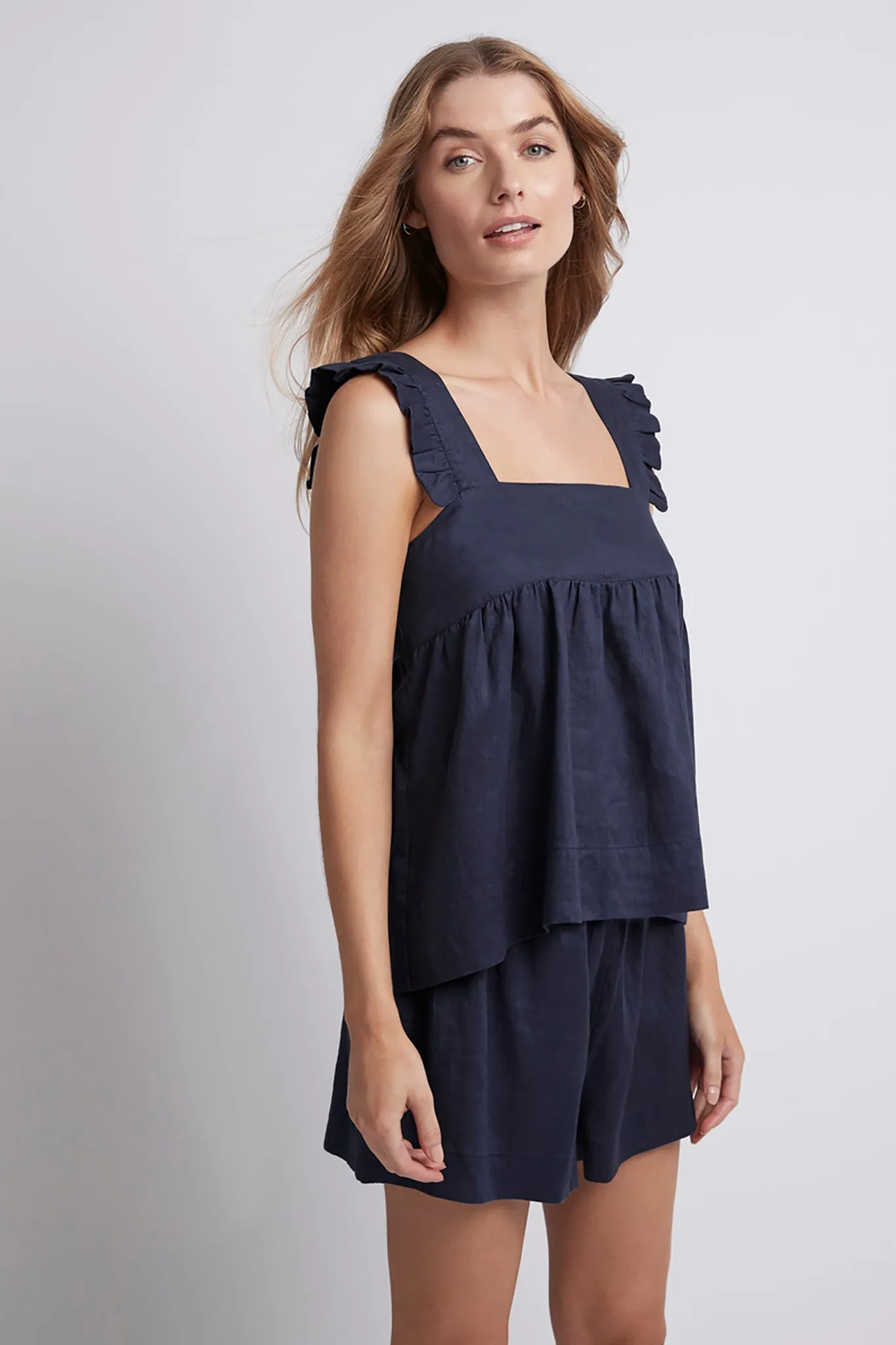 Rebecca Cami Set - Navy