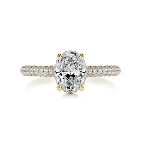 Rebecca Diamond Engagement Ring -18K Yellow Gold