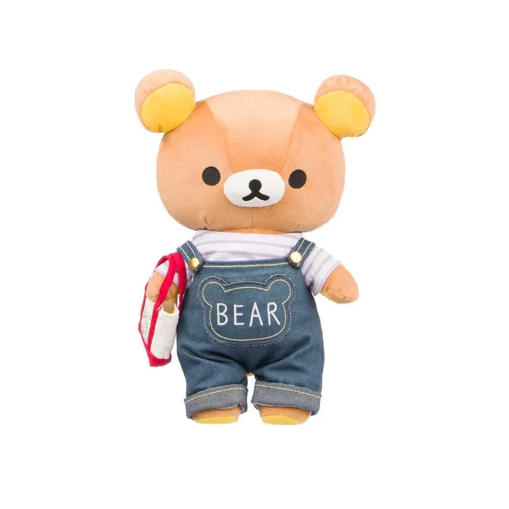 Rilakkuma Bear Overalls Plush M