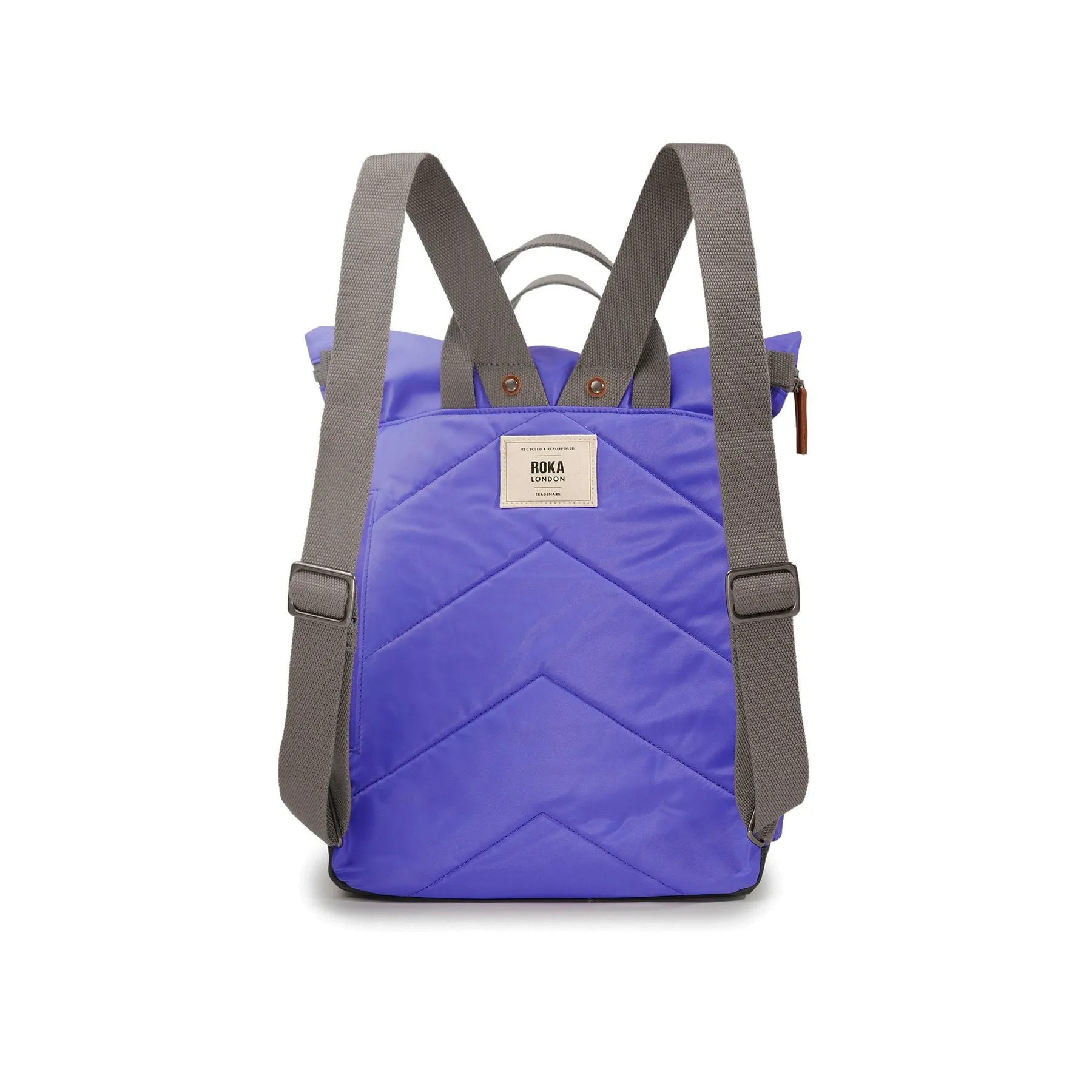 Roka Canfield B Simple Purple Recycled Nylon Backpack - Medium