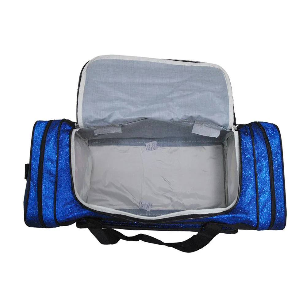 Royal Blue Glitter NGIL Canvas 20 Duffle Bag