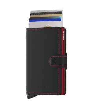 Secrid Miniwallet Matte Black & Red