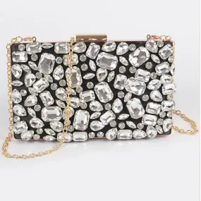 Silver Studded Clutch