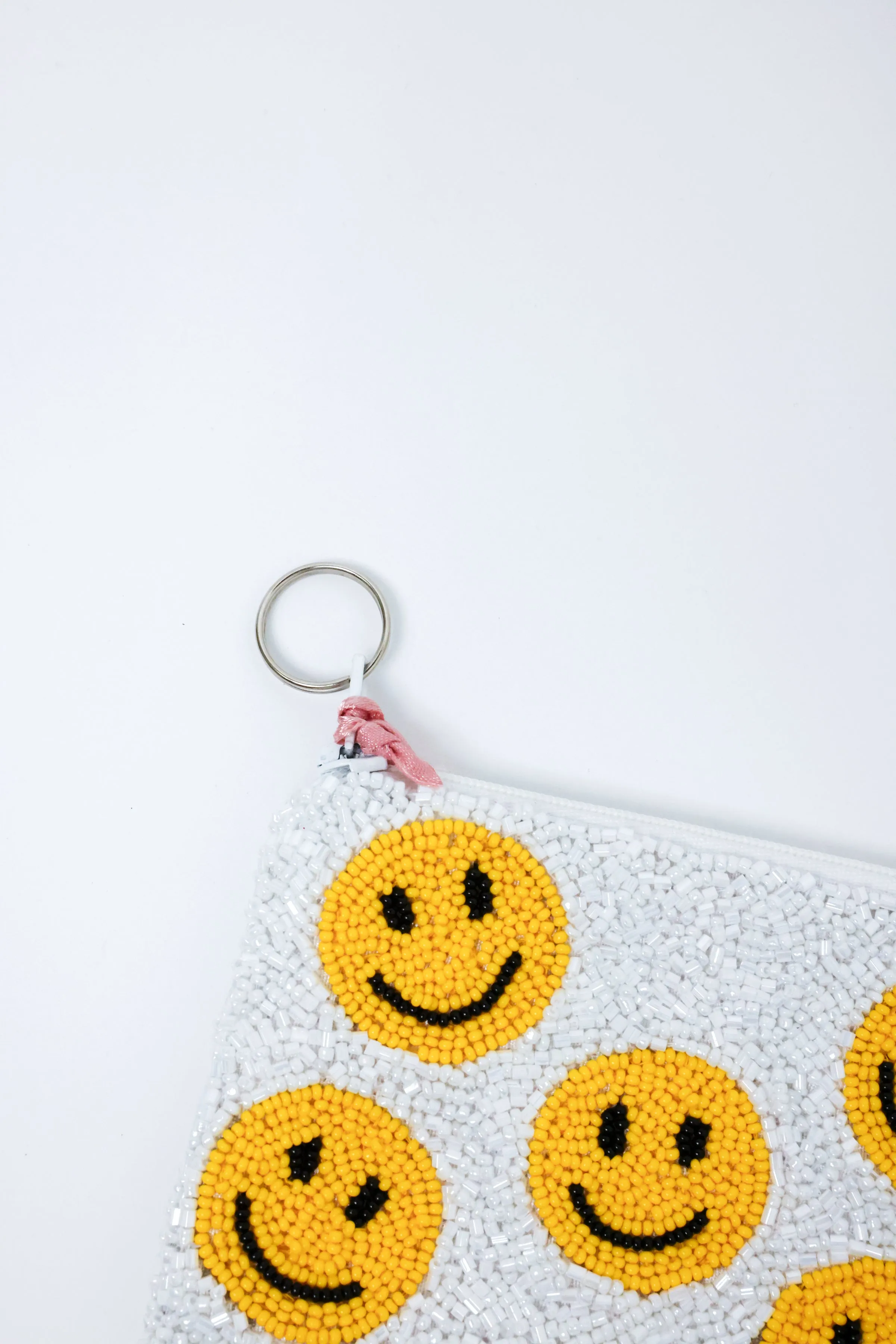 Smileys Beaded Coin Purse