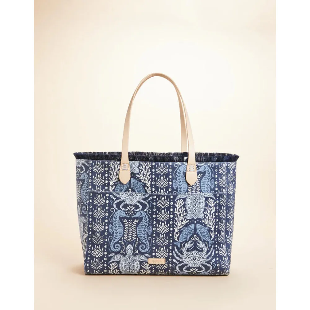 Spartina Beach Tote- Hamilton Sea Life