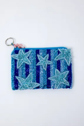 Stars Beaded Coin Purse