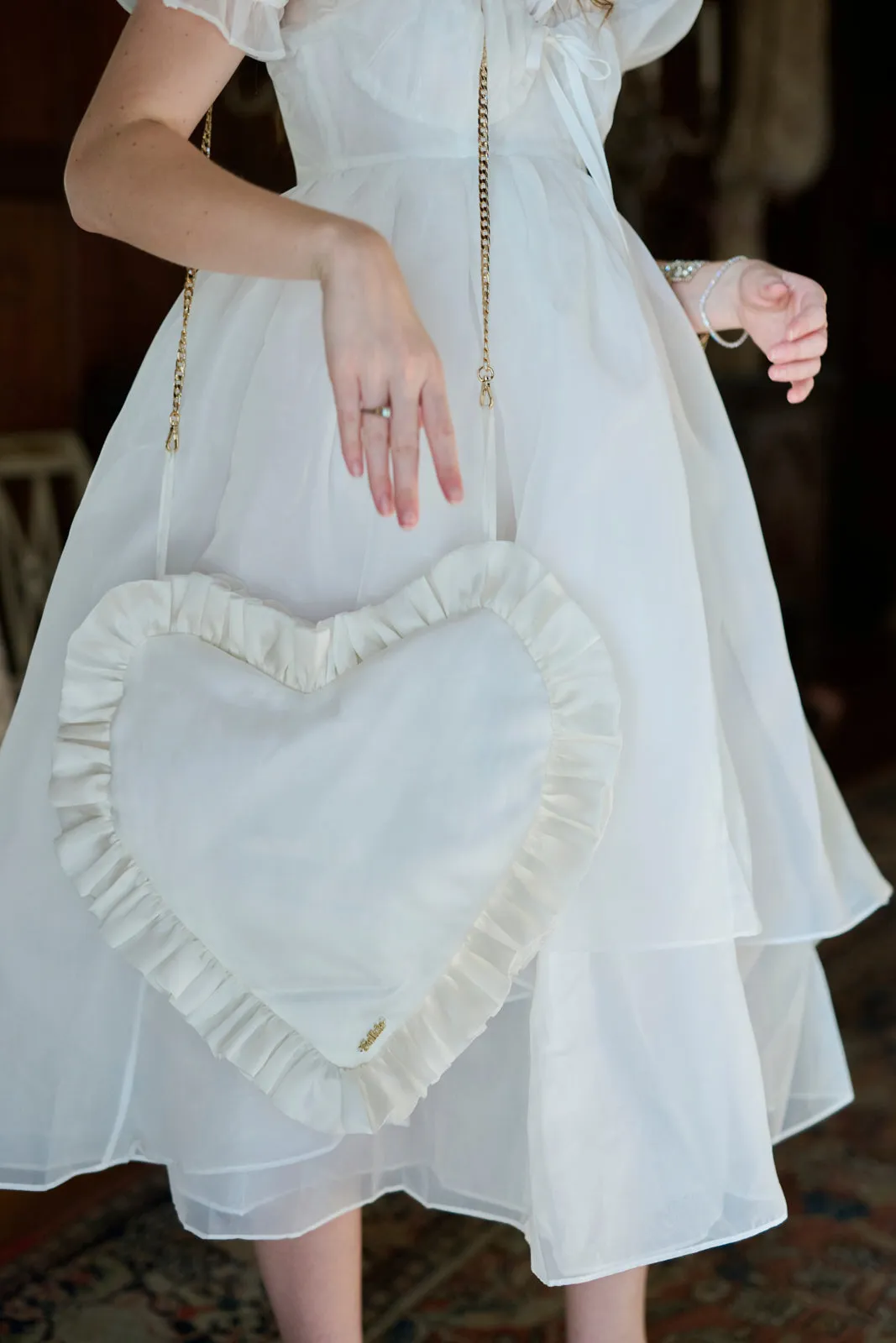 The Ivory Pillow Heart Purse