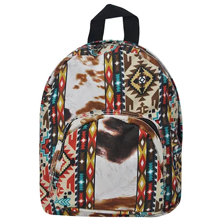 Tribal Cow Print NGIL Canvas Mini Backpack