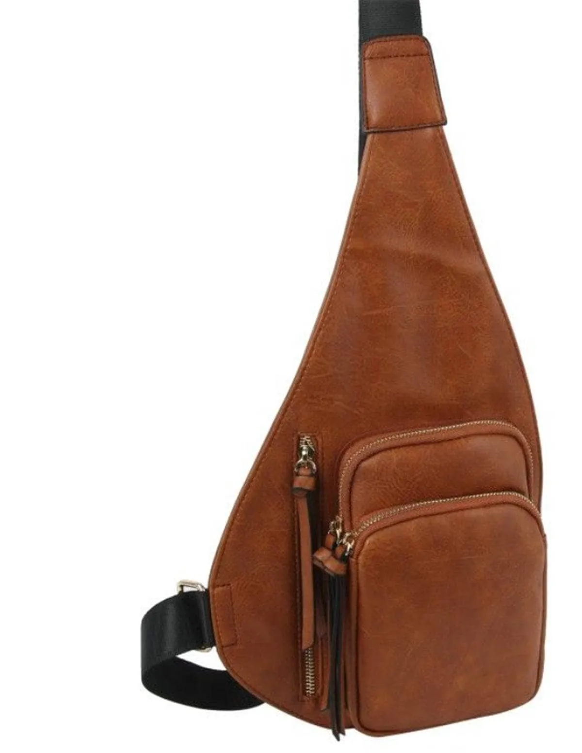 Vegan Leather Crossbody Shoulder Bag - As-Is-Clearance