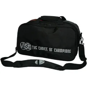 Vise 2 Ball Tote Clear Top Bowling Bag Black