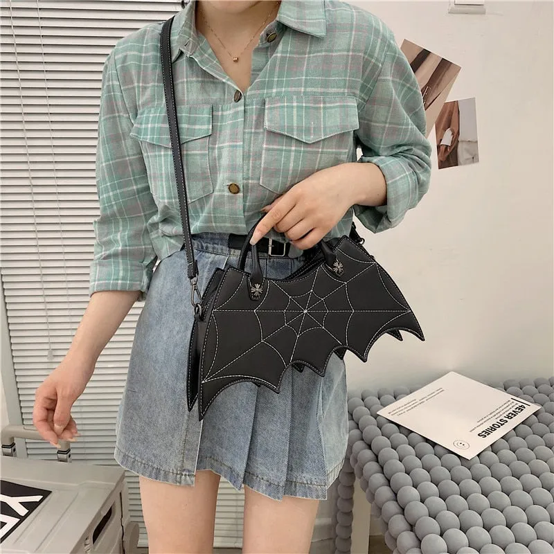 Webbed Bat Wings Sling Bag