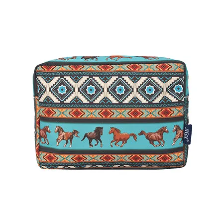 Western Bronco NGIL Large Cosmetic Travel Pouch