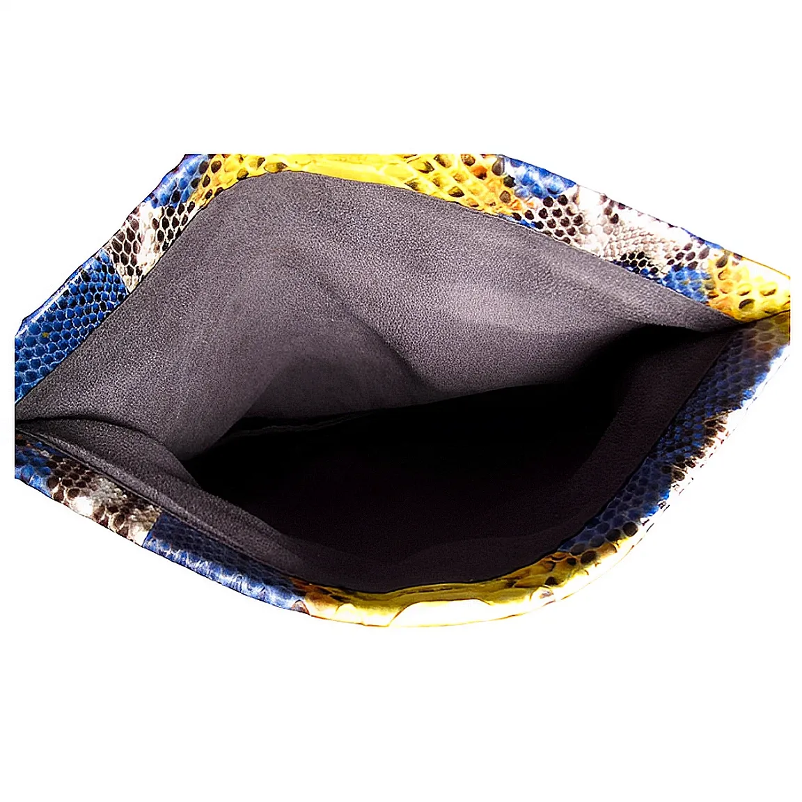 Yellow and Blue Clutch Bag