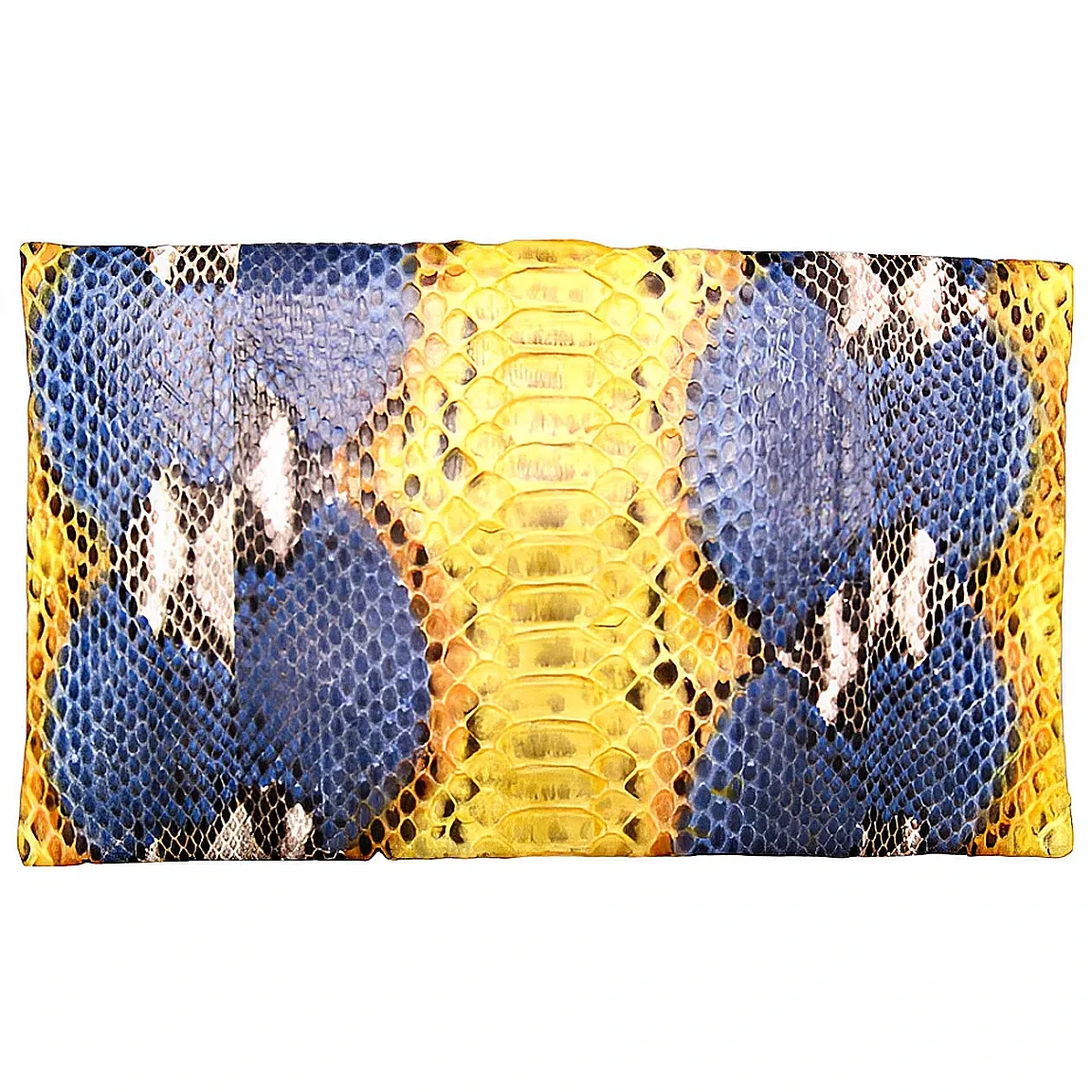 Yellow and Blue Clutch Bag